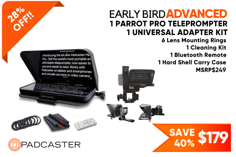 Padcaster Parrot Pro Teleprompter Kit