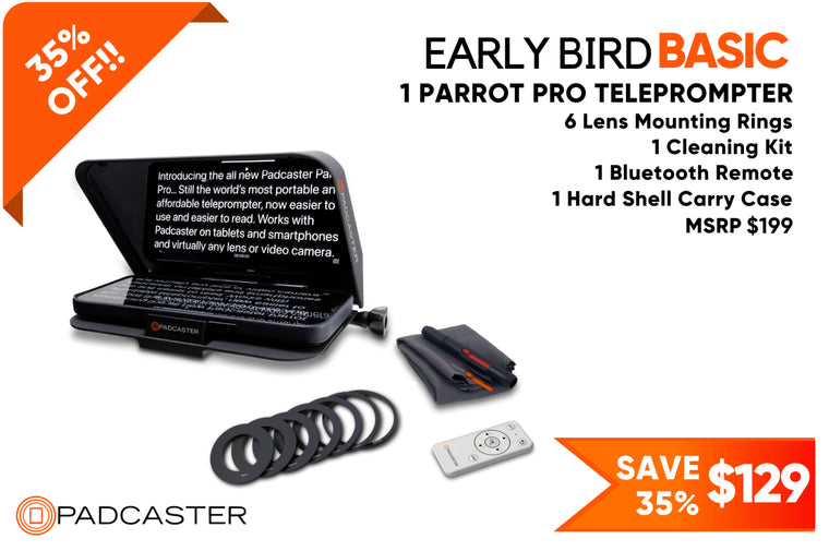 Padcaster Parrot Pro Teleprompter Kit
